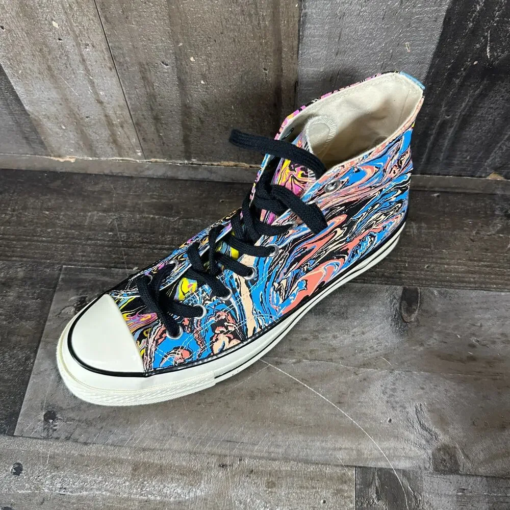 Converse Chuck Taylor All Star 70 Hi Men's Size 9 Marble Shoes Sneakers 167373C - Picture 8 of 16